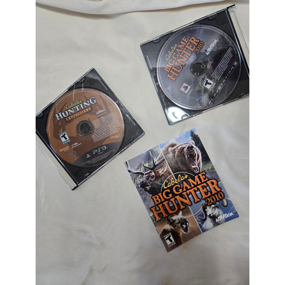 Cabela's Big Game Hunter 2010 & Hunting Expeditions PS3 Bundle with Manual